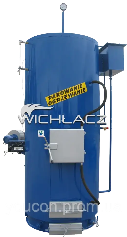 Парогенератор WICHLACZ (Віхлач) WP 250 кВт; 400 кг пари на годину; 110,130, 160 градусів Промисловий Твердопаливний