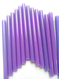 Термоклей тонкий ФІОЛЕТОВИЙ діам.-7 мм, довжина 100 мм