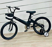 Дитячий велосипед Maraton M02 16" з додатковими колесами, регулюється сидіння та кермо від 4х років