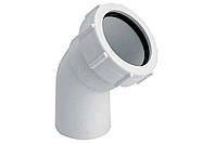 Коліно 45° з гайкою d32 32D-WH McAlpine