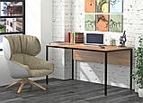 Письмовий стіл LD L-3p 138х70х75 см Дуб Палена. Комп'ютерний стіл для дому та офісу, фото 4