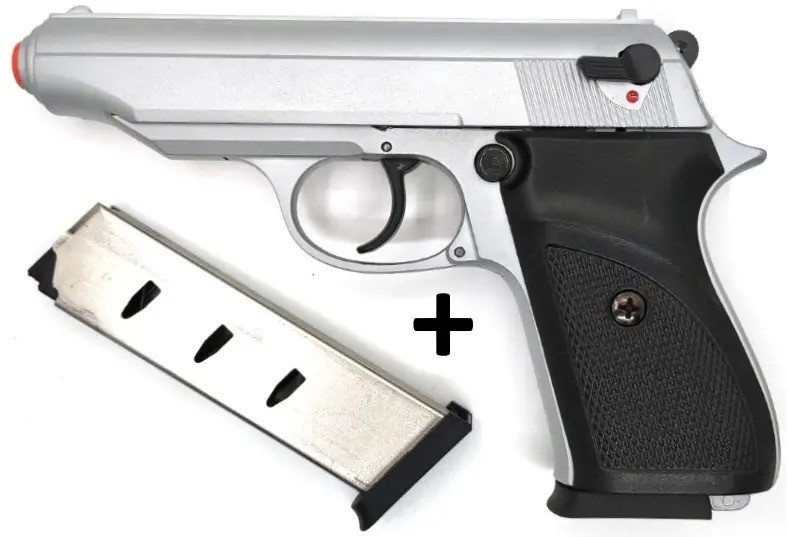 Стартовий пістолет SUR 2608 Matte Chrome Plating, фото 1