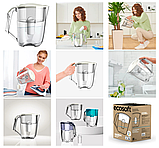 Великий Фільтр-глечик з 4 шт. картриджів Ecosoft Maxima Сапфір (5 літрів загальний об'єм) FMVMAXIMADBECO, фото 6