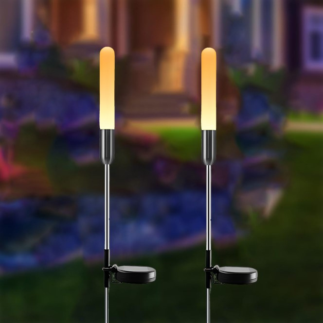 Вуличний Світильник на Сонячній Батареї для Саду Матовий Кристал колір -Теплий Білий, фото 1