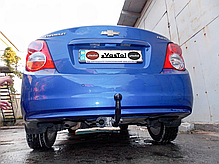 Фаркоп Chevrolet Aveo T300 2011- (Шевроле Авео Т300 седан) без підрізу бампера, фото 6
