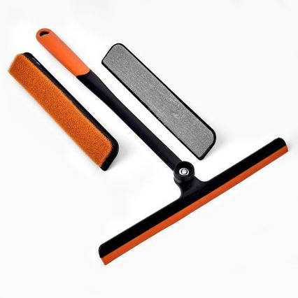 Швабра для вікон із мочалкою 3в1 35см