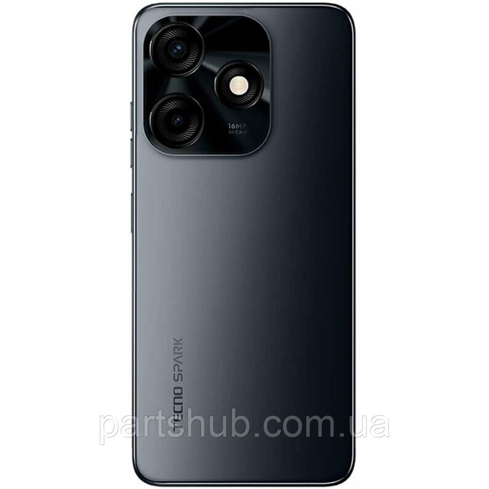 Задня кришка Tecno Spark 10C чорна зі склом камери