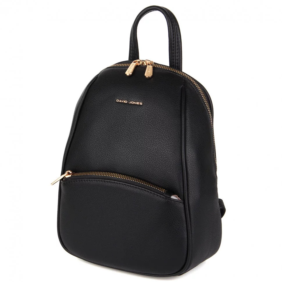 Рюкзак женский экокожа черный Арт.CM7325 black DavidJones Франція
