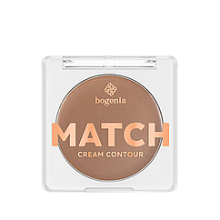 Контур для обличчя кремовий Bogenia Match Cream Contour (BG653), 002 Темно-бежевий