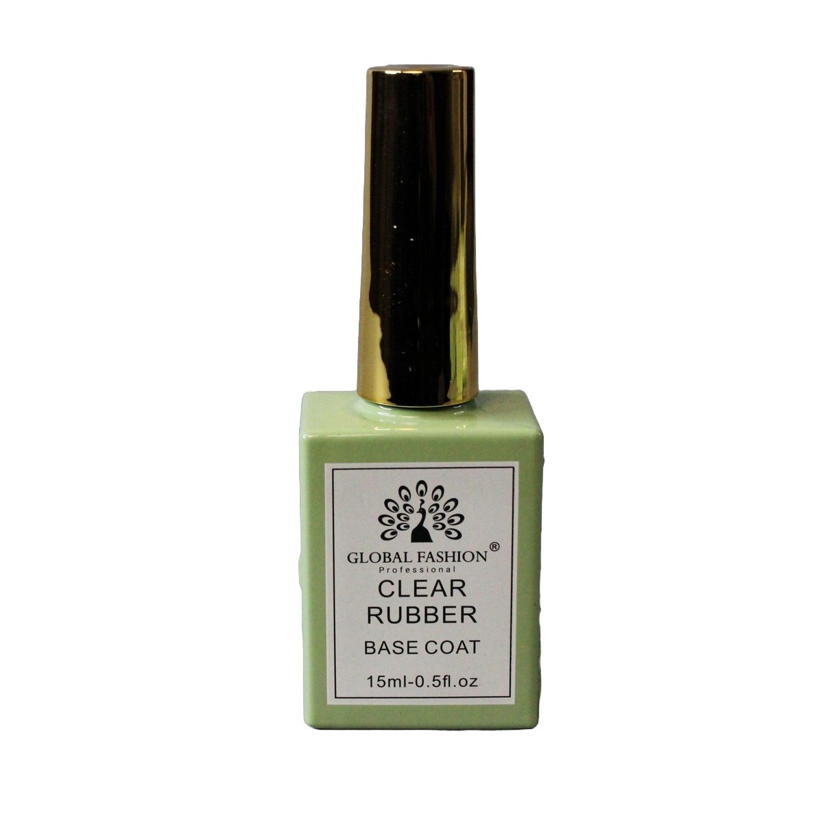База для нігтів Global Fashion Rubber Base Coat Clear, 15 мл