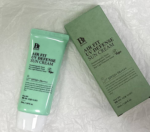 Сонцезахисний крем із центеллою Benton Air Fit UV defense Sun Cream SPF50+/PA++++ 50 мл, фото 4
