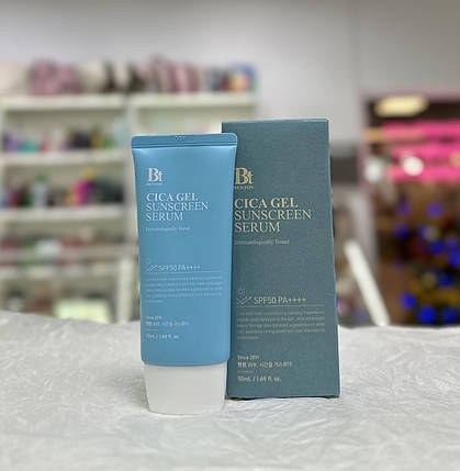 Зволожувальна сонцезахисна крем-сироватка з центелою Benton CICA Gel Sunscreen Serum SPF50+/ PA++++50 мл, фото 1