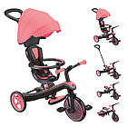 Дитячий велосипед Globber Explorer Trike 4in1 Coral Pink (рожевий), фото 3