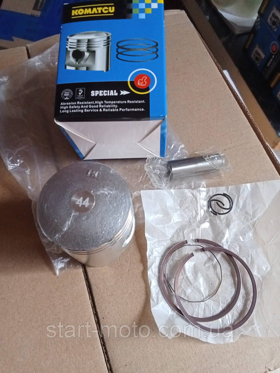 Honda Topic AF38 Поршень комплект 65cm3 44.00 mm STD поршень (фірма Comatcu), фото 1