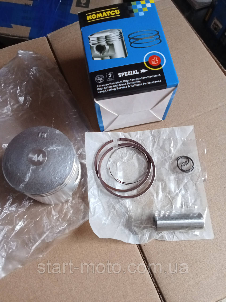 Honda DIO ZX AF34| 35 Поршень комплект 65cm3 44.00mm STD (фірма Comatcu), фото 1