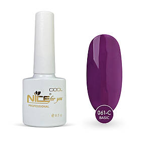 Гель-лак Nice for you Basic Cool 061-C Фіалковий 8.5 г