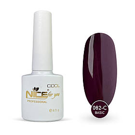 Гель-лак Nice for you Basic Cool 082-C Ожиновий 8.5 г