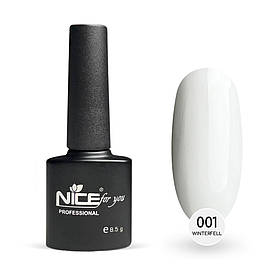 Гель-лак Nice for you Winterfell Basic №001 Білосніжний 8.5 г