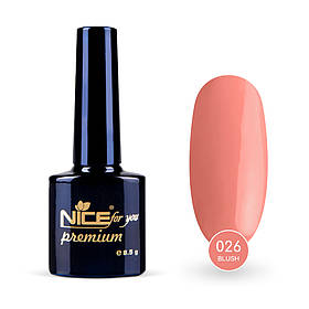 Гель-лак Nice for you Blush Premium №026 Персиковий 8.5 г