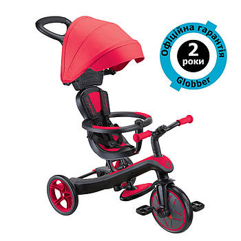 Дитячий велосипед Globber Explorer Trike 4in1 Red (червоний)