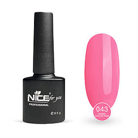 Гель-лак Nice for you Sunny Collection №043 Ніжно-рожевий 8.5 г