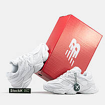 Кросівки New Balance 9060 total White Взуття жіноче Нью Беланс 9060 білі шкіра демісезон NB 9060, фото 4