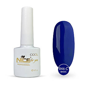 Гель-лак Nice for you Basic Cool 046-C Синій 8.5 г