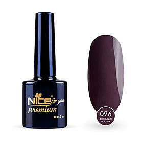 Гель-лак Nice for you Autumn in Poltava Premium №096 Баклажановий 8.5 г