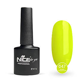 Гель-лак Nice for you Sunny Collection №047 Кислотно-лаймовий 8.5 г