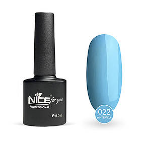 Гель-лак Nice for you Winterfell Basic №022 Блакитний 8.5 г
