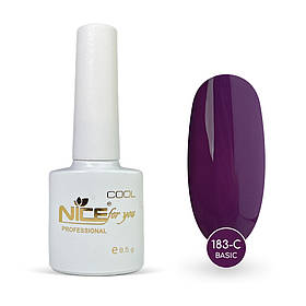 Гель-лак Nice for you Basic Cool 183-C Бузковий 8.5 г