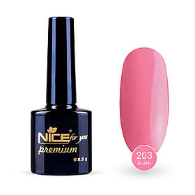 Гель-лак Nice for you Blush Premium №203 Світло-рожевий 8.5 г