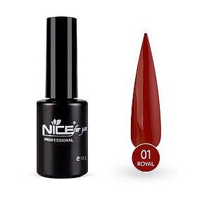 Гель-лак Nice for you Royal №01 Червоний 12 г