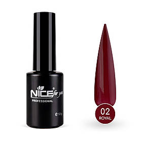Гель-лак Nice for you Royal №02 Бордовий 12 г