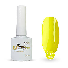 Гель-лак Nice for you Exotic Summer Cool C-219 Лимонний 8.5 г