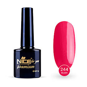Гель-лак Nice for you Blush Premium №247 Малиново-рожевий 8.5 г