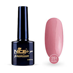 Гель-лак Nice for you Blush Premium №251 Тілесний 8.5 г