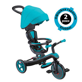 Дитячий велосипед Globber Explorer Trike 4in1 Teal (бірюзовий)