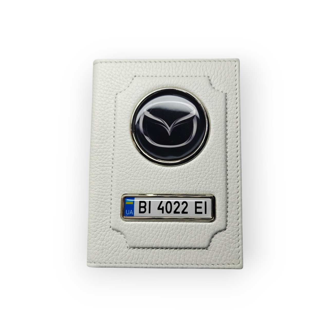 Обкладинка для автодокументів Mazda, натуральна шкіра