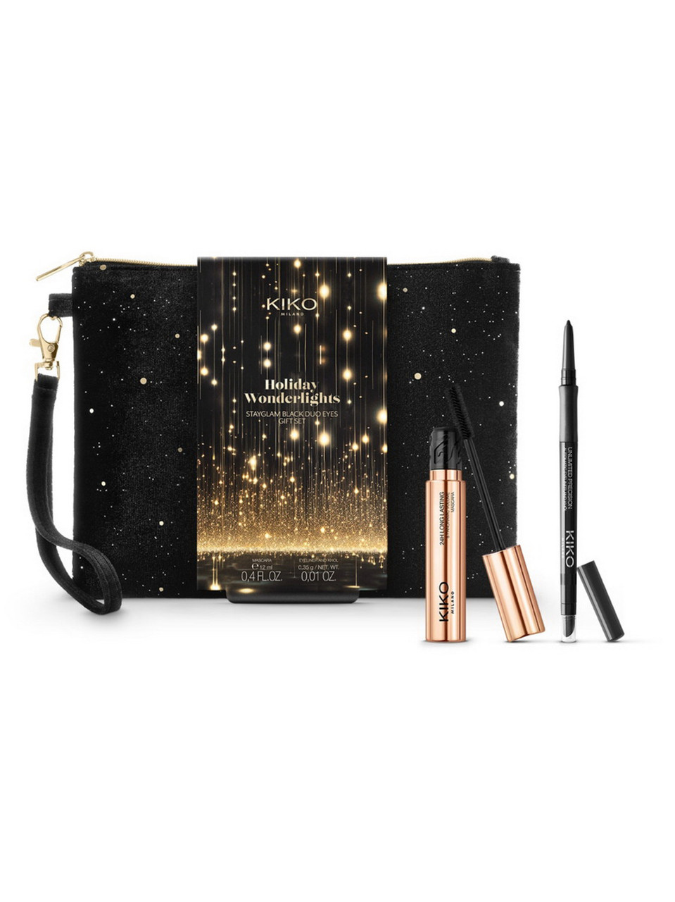 Набір Kiko Milano - Magical holiday eye kit (туш, каял, косметичка), фото 1