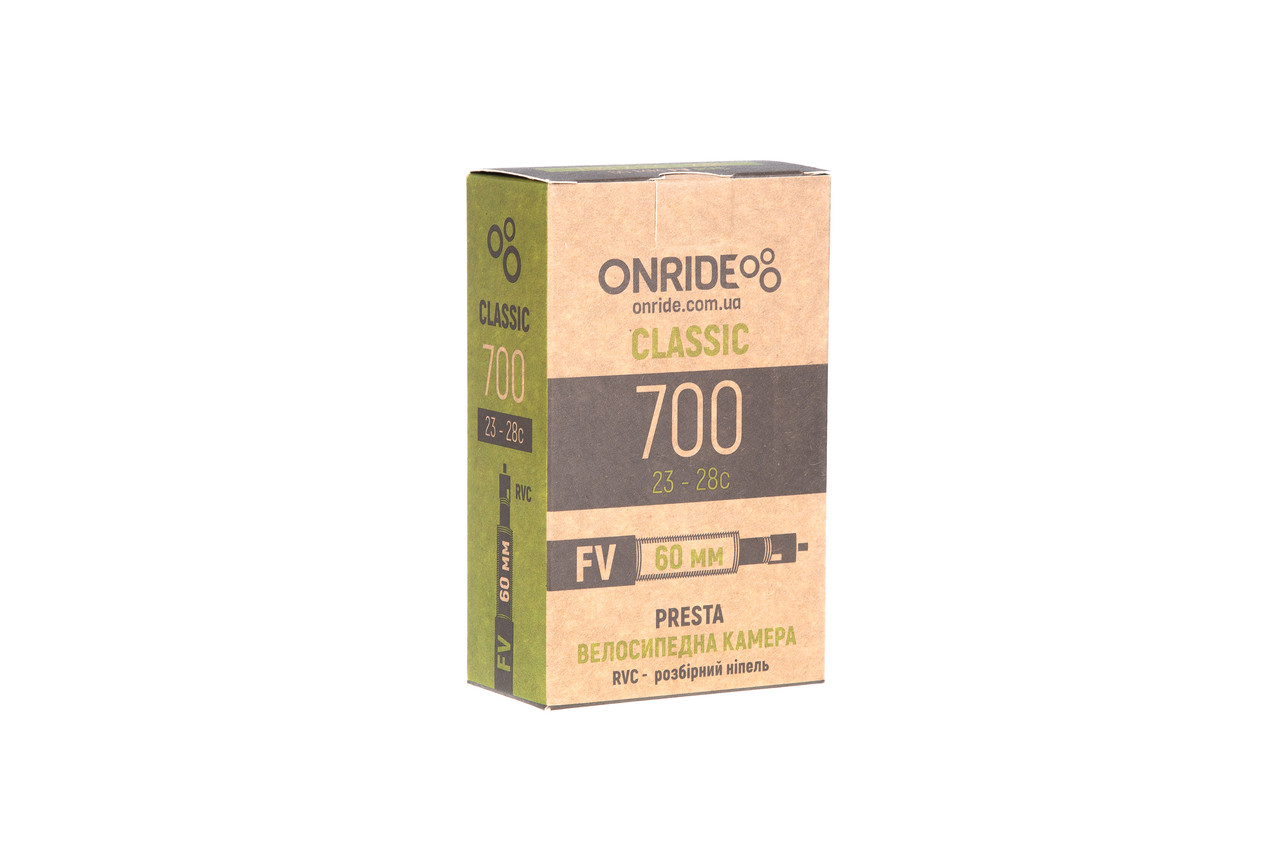 Камера ONRIDE Classic 700 x 23-28c FV 60 мм RVC - розбірний ніпель