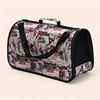 Сумка переноска для кота з вентиляцією, 27x44x18 см, Різнокольоровий (M)