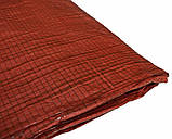 Тент двоколірний зелено-жовтогарячий 80 г/м2 6 х 12 м, водовідштовхувальний, від сонця, дощу, снігу, з кільцями для укр, фото 2