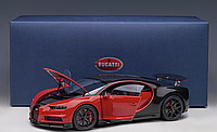 Колекційна модель авто Bugatti Chiron Sport year 2019 italian red / carbon 1:18 AUTOart