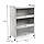 Шафа мобільна для зберігання розкладна триярусна з сталі 70х36х112,8см Світло-сірий SW-00002116, фото 3