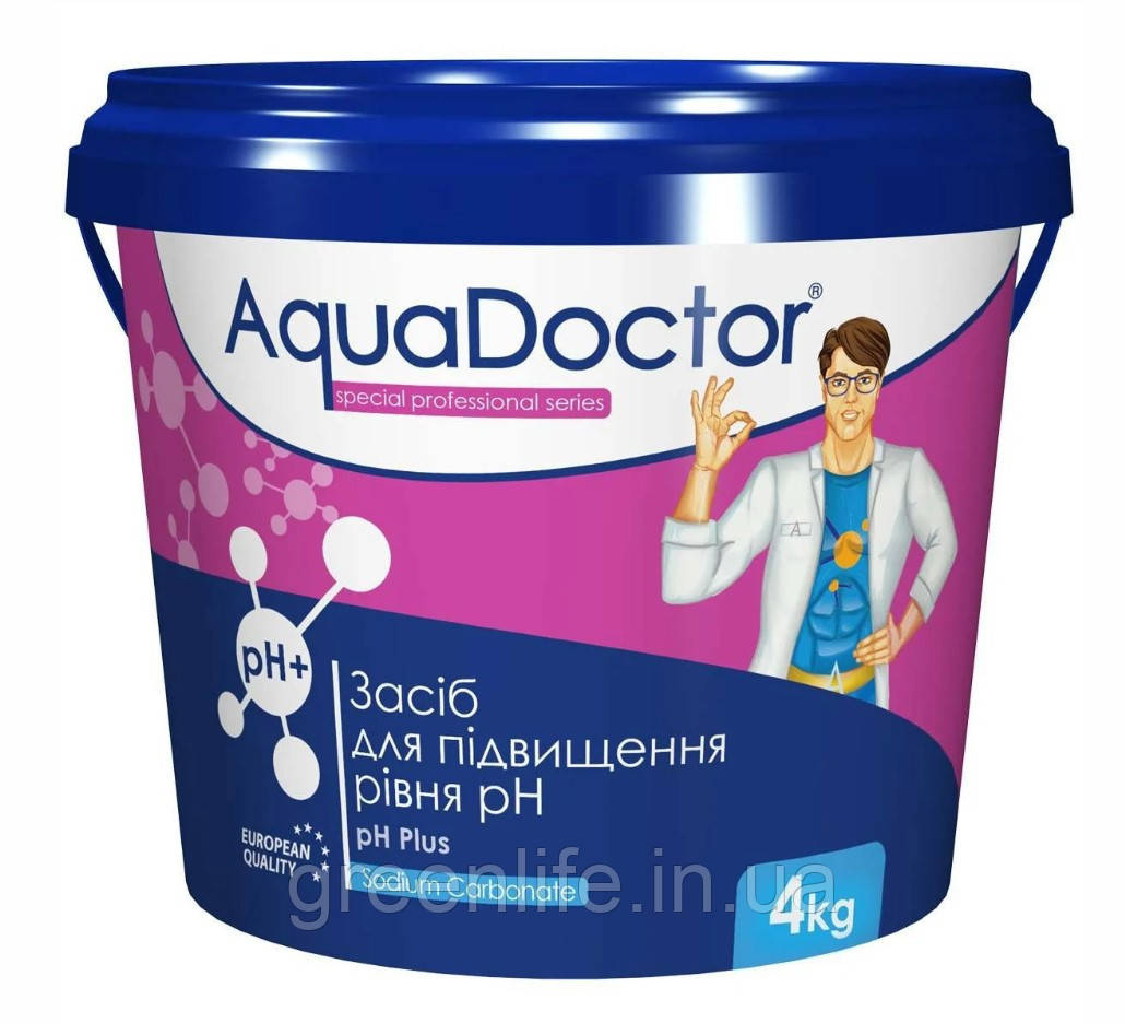 Засіб для підвищення рівня pH AquaDoctor pH Plus, у гранулах 4 кг