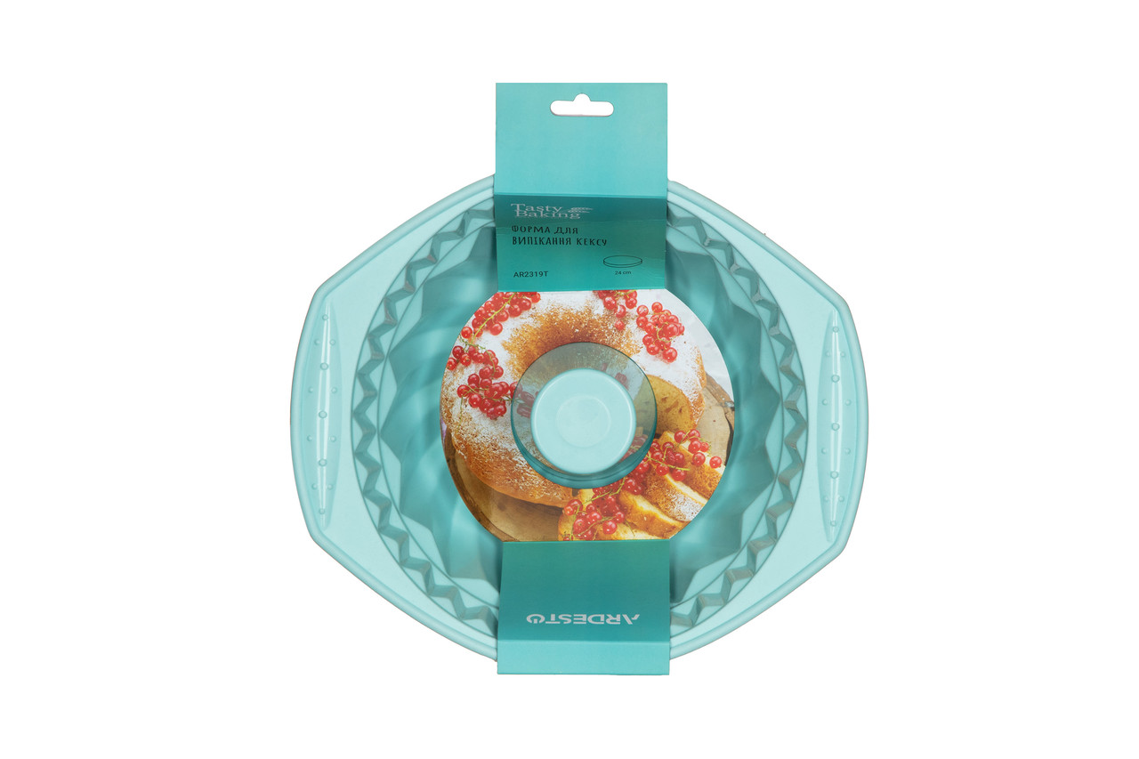 Форма для випікання кексу ARDESTO Tasty Baking 27,5 х 24 х 10,5 см силікон blue S