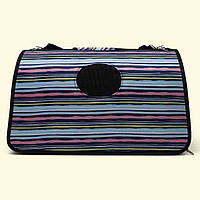 Сумка переноска для кота з вентиляцією, 30x52x20 см, Синій (L)