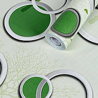 Самоклеюча плівка на паперовій основі 0,45х10м х 0,07мм Зелені дерева SW-00000797