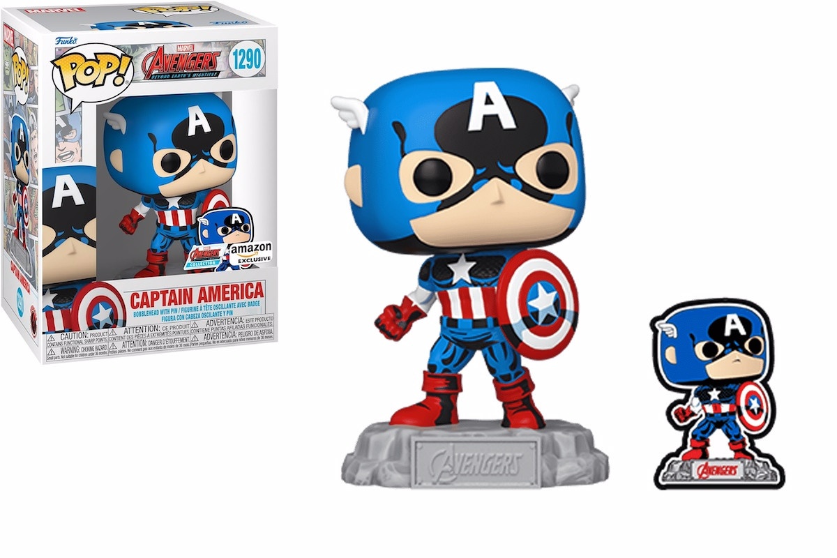 Фігурка Funko Pop Pin Марвел Месники Капітан Америка Marvel The Avengers Captain America 10 см FP M CA 1290, фото 1
